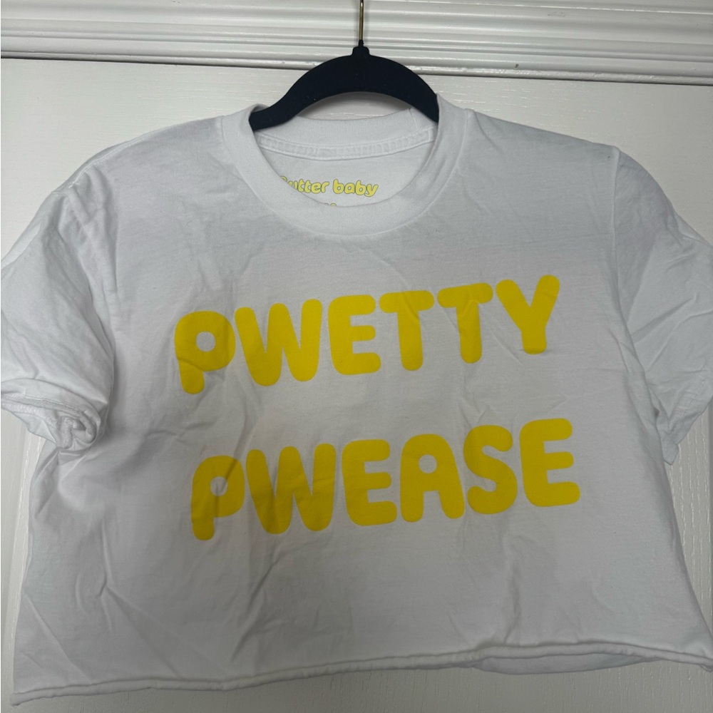 Butter Baby 'Pwtty Pwease' Crop Tee